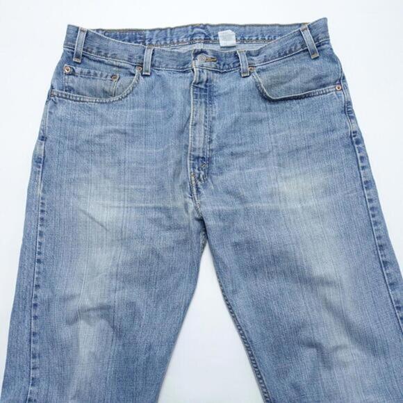 Levi's 505 Jeans Mens 38 X 32 Blue 100% Cotton Loose High-Rise Straight Leg - Picture 3 of 9